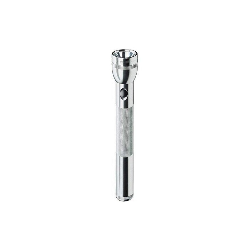 Maglite Heavy-Duty Incandescent 3-Cell D Flashlight, Silver