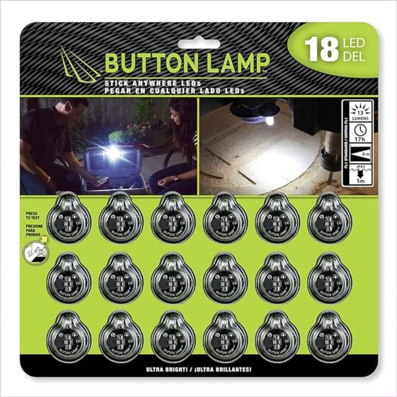 Panther Vision Button LAMP Adhesive LEDs Light Package - Lightweight,