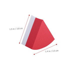 TOVINANNA Dual-use Foundation Powder Puff Makeup Beauty Tool 20 Pcs Red Soft Triangle Beauty Sponge Wet Dry Makeup Applicator