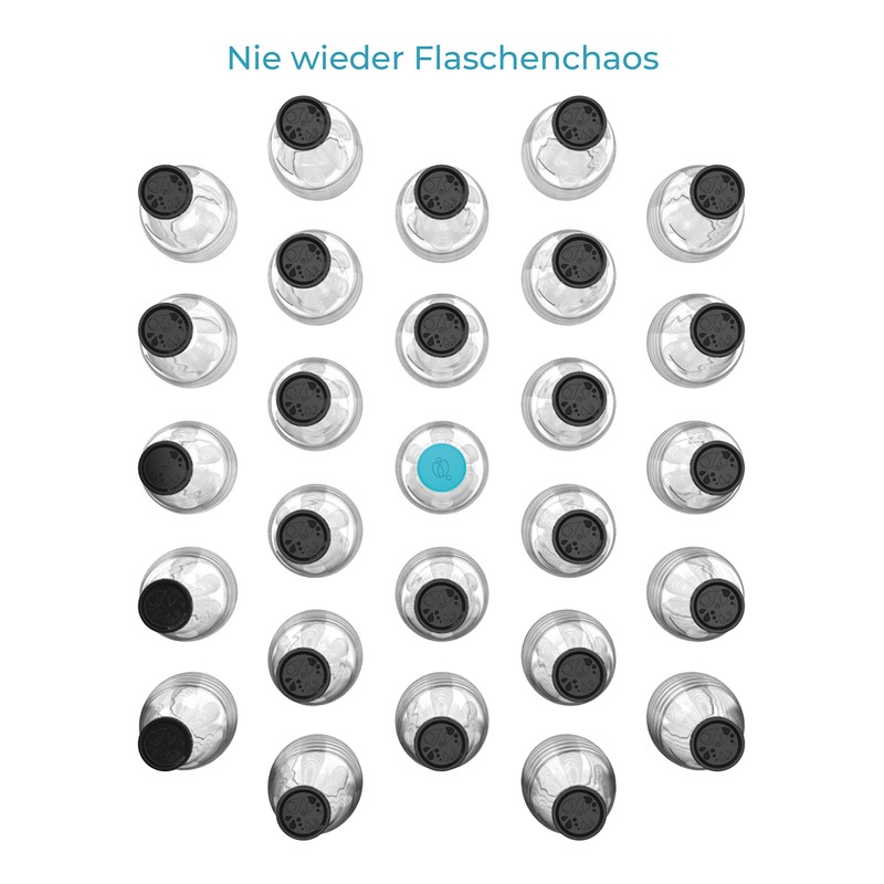 SodaNature® 2X Premium Flaschendeckel für SodaStream Crystal Flaschen | Hochwertige