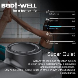 Bodi-Well For A Better Life Best Gun Deep Tissue Back Muscle Massager wHigh Torque Motor for Pain, Shoulder,