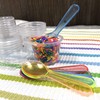 Mini Taster Spoons - Clear Plastic - Blue, Pink, Green,