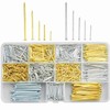 Litorange 900 Piece Steel Nails Set, 10 Sizes Concrete Nails