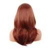 MapofBeauty 20 Inch Long Layered Straight Shoulder Length Wig,Ginger Orange