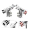 LABRIMP 2pcs Solderless Plated Banana Plugs Right Angle Adapter for