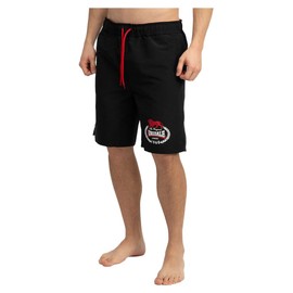 Lonsdale Herren Beachshorts Normale Passform Ventnor, Black/Red/White, S
