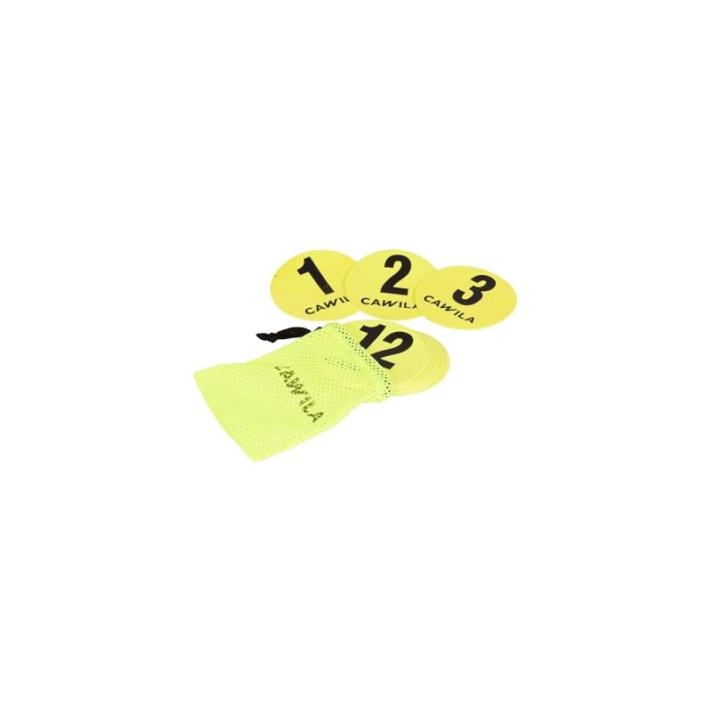 Cawila Floor Marker No. 1-12 Set 12.5 cm Yellow One