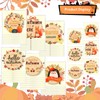 Fall Clear Cookie Packaging Bags 6 Designs Cookie Bags with