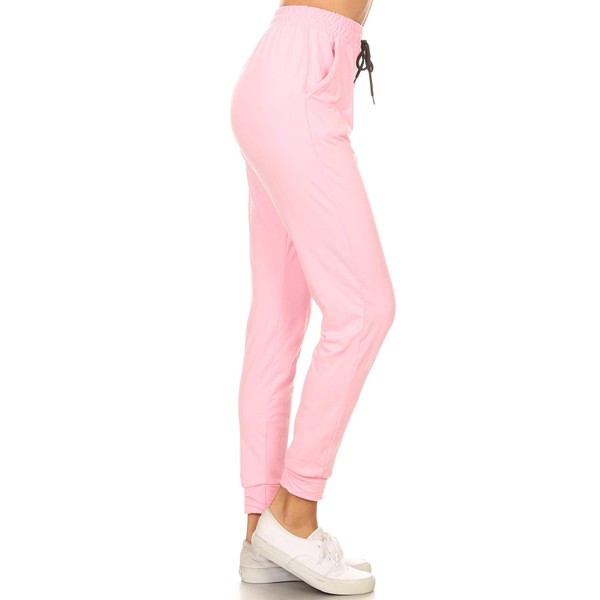 Leggings Depot Womens Relaxed fit Jogger Pants - Track Cuff