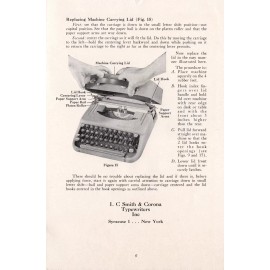 Smith Corona Skyriter Typewriter Instruction Manual Repro User Vtg (c)