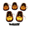 VMS Racing 5pc Amber Cab Roof Top Marker Lights Covers