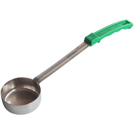 PRETYZOOM Unique Green Sauce Ladle 113G Kitchen Soup Spoon Stainless Steel Comfortable Grip For Sauce For Pizza Pasta