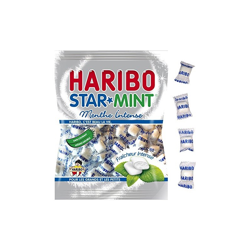 Haribo Starmint Fraîcheur Menthe Intense 200g