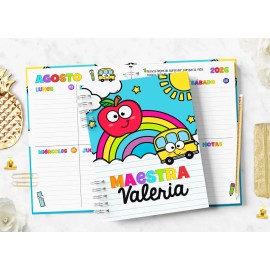Agenda Semanal Agosto 2026-julio 2027 Arcoiris Maestra