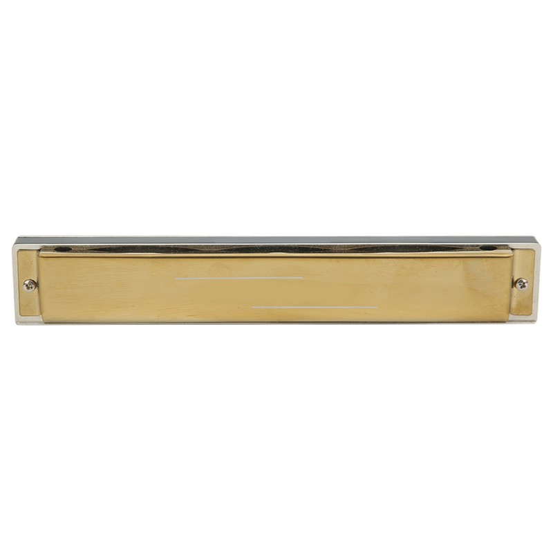 Harmonica Professional Mouthorgan Diatonic Harp 1.2mm Brass Base Plate 24‑Hole
