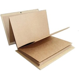 Stretchable Folding DIY Photo Album 11 x 8 inches Large Size A4 Notebook Hardcover Kraft Paper Scrapbook Anniversary Sketchbook Wedding Guest Book Birthday Valentine Gift Student Graduation Albums