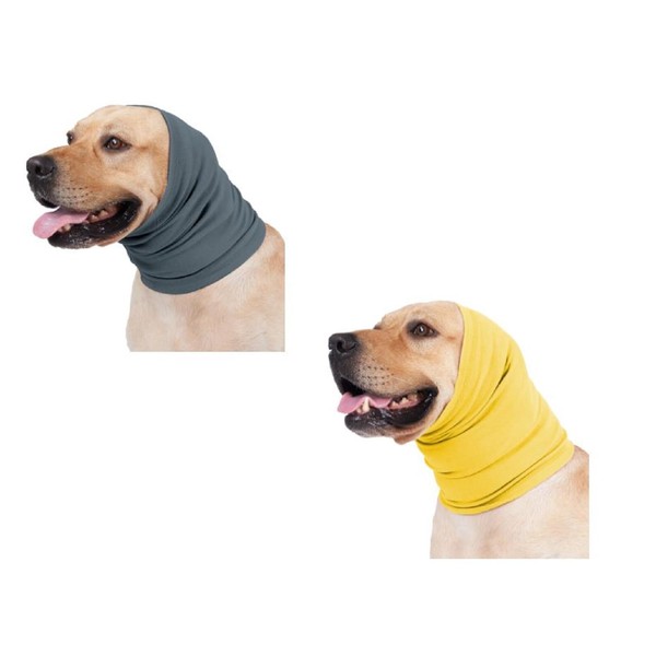 DDFS Quiet Ears Noise Cancelling Dog Head Wrap for Ear