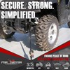 Porotmotor 4 Pack Bolt-On Retractable Ratchet Straps (2" x9'), 3000LBS