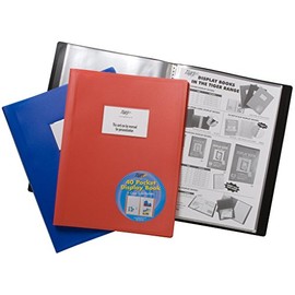 Tiger A4 flexicover 40 pocket display book presentation folder - flexible cover