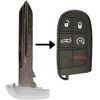 KeylessOption Keyless Entry Remote Car Fob Emergency Key Blade Insert