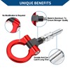 Hihaha Tow Hook/Universal Car Front Bumper Towing Hook/Durable Metal Rotary