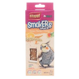 A&E Cage Co LLC Cockatiel Smakers Treat Sticks- Orange, 3pk (2 in Each pk)
