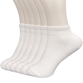 KGallery Socks Men Ankle 6 Pairs Cotton Quarter Premium Trendy Comfort Breathable Socks Made in Korea Size 5-9 (US, Numeric, 5, 9, Regular, Regular, 6, MIX 6)