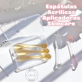 Set 3 Aplicadores Skincare Acrílico Masajeadores Tonificante                                                                                          