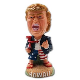 KC Hawaii President Trump with Surfboard Dashboard Doll 4 inch