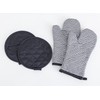 Home Beyond & HB design - Grey Stripe Oven Mitts