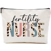 Fertility Nurse Cosmetics Bag - Leopard Fertility Nurse Makeup Bag