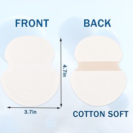 SEPGLITTER Armpit Sweat Pads,40Pcs Underarm Sweat Pads for Women and Men Pure Cotton Disposable Underarm Pads Sweat Absorption Comfortable Extra Sticky Unflavored (Skin)