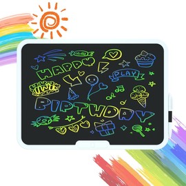 PS·baby 15Inch LCD Writing Tablet for Kids, Educate and Learn Children's Drawing Board Toys, Toys for Ages 3-6, Reusable Portable Drawing Tablet, Children's Gift