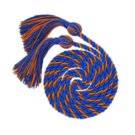 HEPNA Handmade Graduation Cord Royal Blue/Orange,1 PCS 68 Inch- Honor Cord