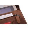 MENZO Leather Writing Case, Document Folder, Genuine Buffalo Leather Folder,