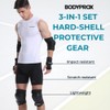 BODYPROX - Rodilleras y coderas para patinaje en línea, monopatín,