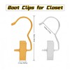 10Pcs Gold Boot Clips for Closet,Single Hooks Clothes Pins Hanger