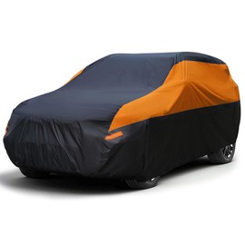 XicBoom SUV Car Cover Waterproof All Weather,Cover Full Exterior Cover Windproof Outdoor Full Car Cover UV/Snow/Hail/Dust Protection Fit SUV Jeep-Length 190" to 200"
