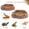 2 Pack Reptile Food Bowl Natural Sandstone Water Dish for