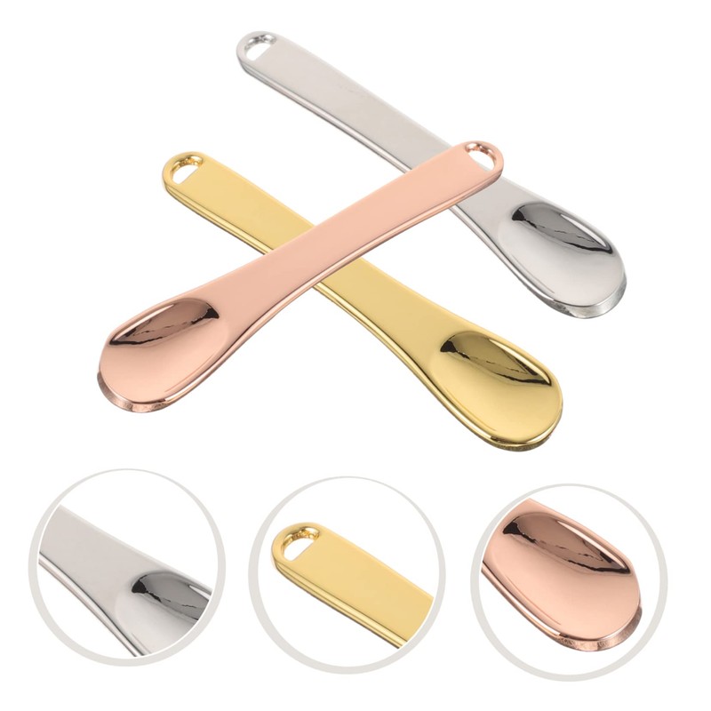 ULTECHNOVO Set of Skincare Spatulas Mini Makeup Cosmetic Spoons Reusable