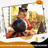 Kafolix Black Cat Ears Headband – Glittery Feline Costume Accessory