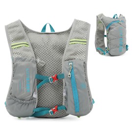 YAPJEB Running Backpack Bag Hydration Bag Marathon Cycling Backpack Bicycle Trail Climbing Jogging Outdoor (01 Black (Bag Only)) (02 Gray - Bag Only)