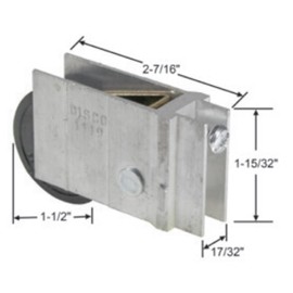 Alcan Wallace Roller for Sliding Doors | Roller Replacement for Patio Glass Door Repair | Stainless Steel with Precision Bearing Wheels | Patio Door Sliding Roller Repair Smooth Operation (DR-100-SP)