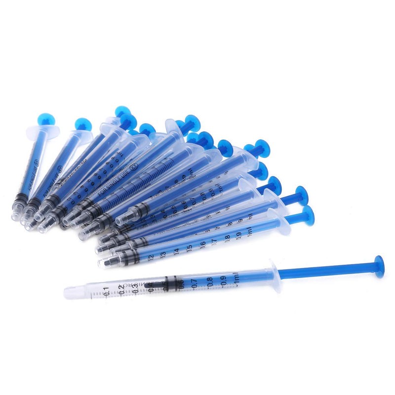 Gufastoe Pack of 100 1 ml Syringe with Protective Caps