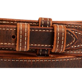 Forest Hill, Ranger Belt, Heavy Duty, 1-1/2" Solid Leather, Amish Made, by Hand in Lancaster, PA … (40, Distressed Brown)