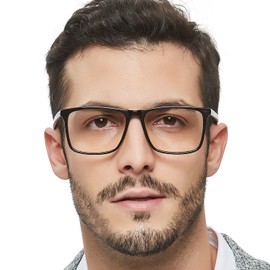 OCCI CHIARI Computer Reading Glasses Men Anti Glare Spring Hinge 0 1.0 1.25 1.5 2.0 2.25 2.75 3.0 3.5 4.0 5.0 6.0