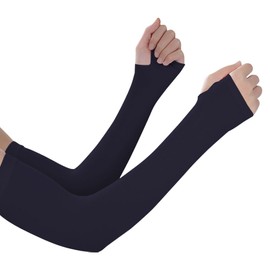 BARDATS Arm Cover, UV Protection, Cooling Contact, Arm Cover, UPF 50+, Long Length, Both Arms, Finger Type, Sun Protection, Sweat Absorbent, Quick Drying, UV Protection, Sports, Driving, Bicycle