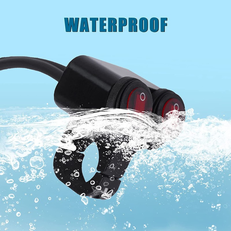Greluma 12 V Waterproof Motorcycle ATV Bicycle 22 mm 7/8
