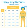 Jan & Jul Cozy-Dry Waterproof Dungarees Lined Snow Pants for