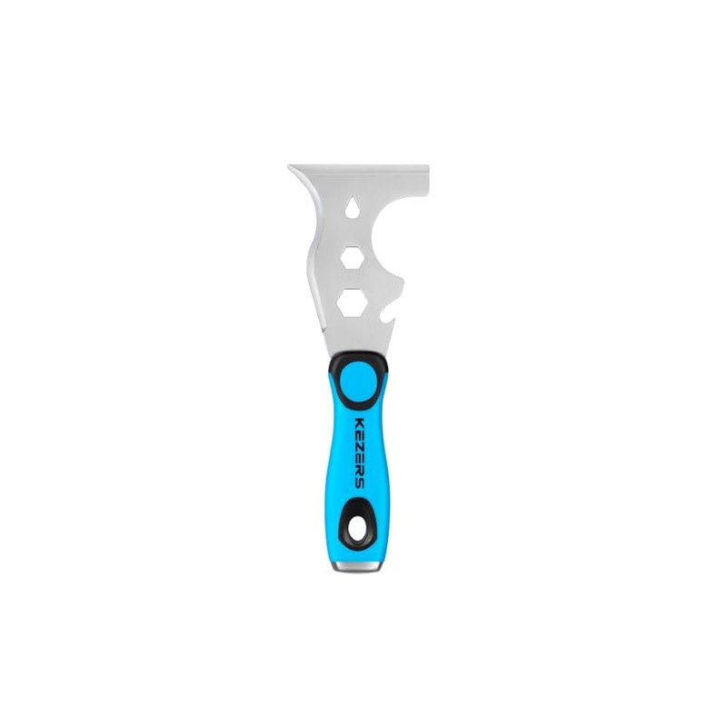 KEZERS 13-In-1 Painter’s Tool, 3" Stainless Steel Putty Knife Scraper,